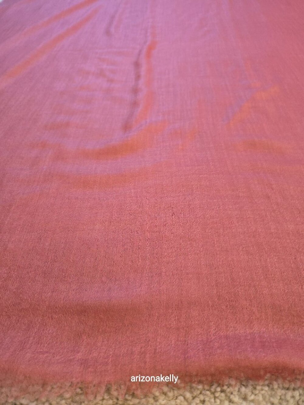 NWOT Ovcio Featherlight Cashmere Scarf Desert Rose Pink - Picture 8 of 13
